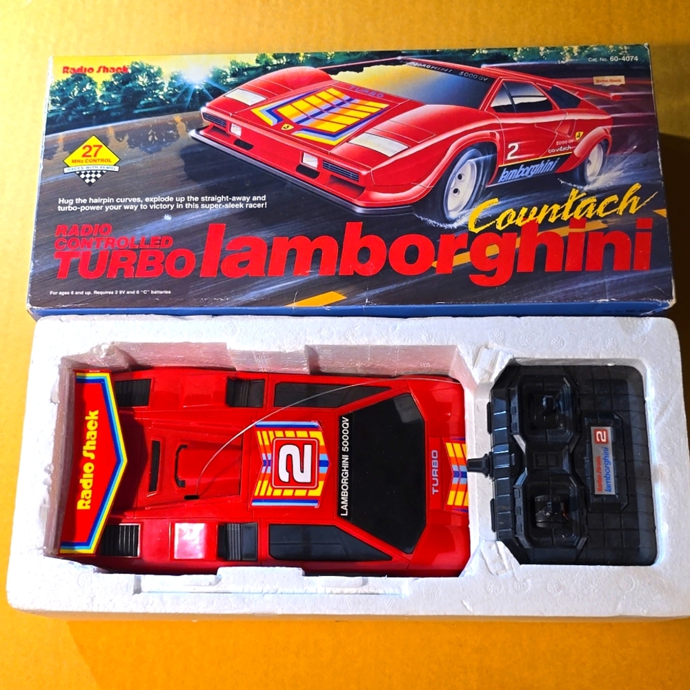 NWOT Vintage radio controlled Lamborghini. Never used